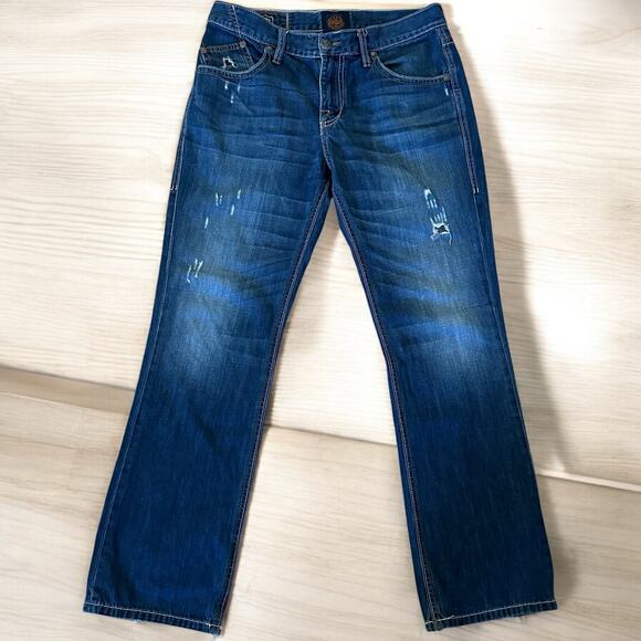 Rock & Republic Henlee Women’s Intentionally Distressed Blue Jeans Size 32x30 - Picture 1 of 8